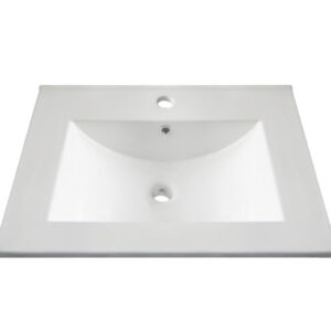 60 cm White ceramic washbasin top for PRIMEO KIT bathroom furniture. Discover top-quality hardware and industrial tools at Nigeria-Materiels.com. We are here to support your projects.