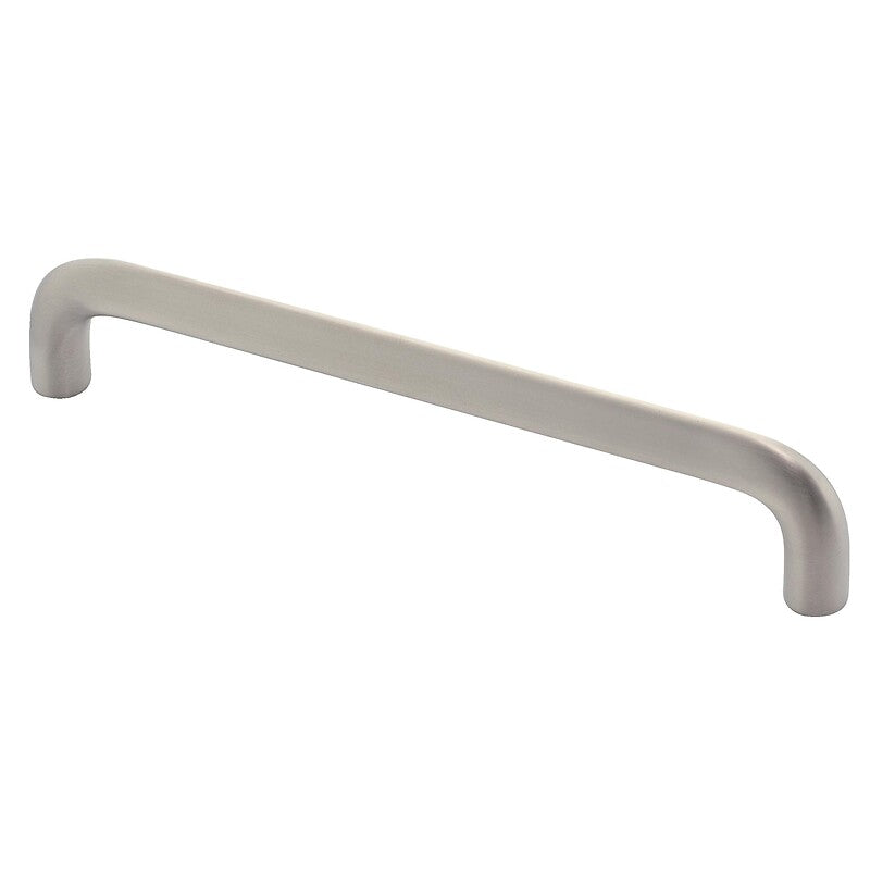 Neck handle, satin nickel finish, center distance 160 mm, length 180 mm. Nigeria-Materiels.com offers a comprehensive selection of industrial and construction materials. Your success is our priority.