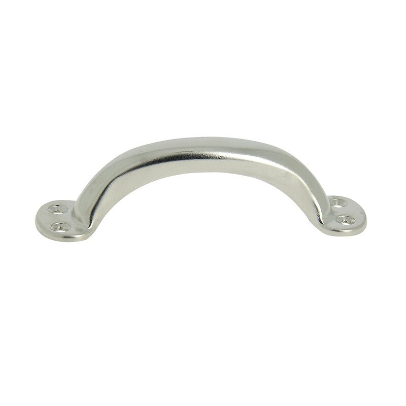 Steel suitcase handle - nickel-plated finish - center distance 133 mm. Welcome to Nigeria-Materiels.com, your one-stop shop for hardware and construction needs. Explore our wide range of plumbing, electrical, and industrial products.