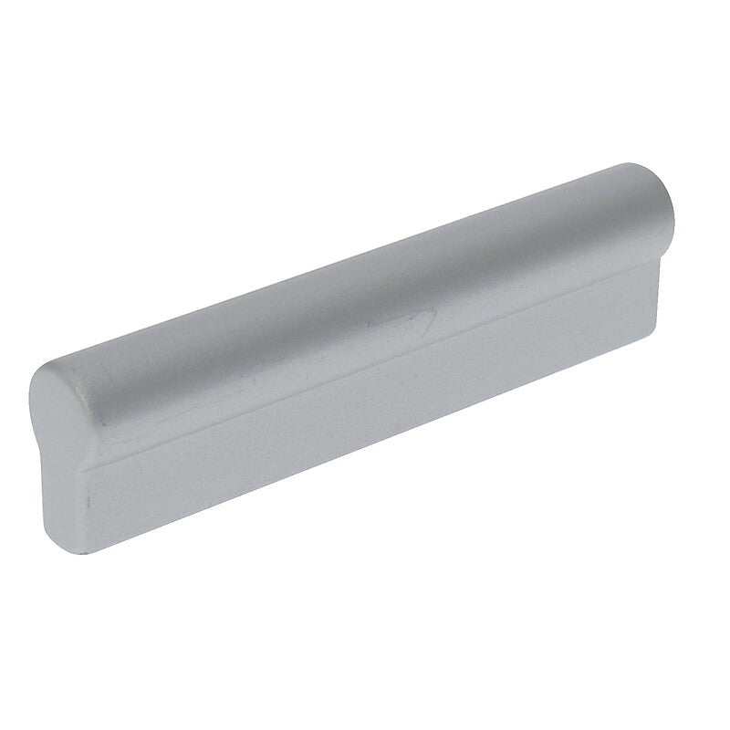 Zamak handle with satin nickel finish - length 81 mm, center distance 64 mm - 7291. Find reliable industrial and plumbing supplies at Nigeria-Materiels.com. We make your projects easier and more efficient.