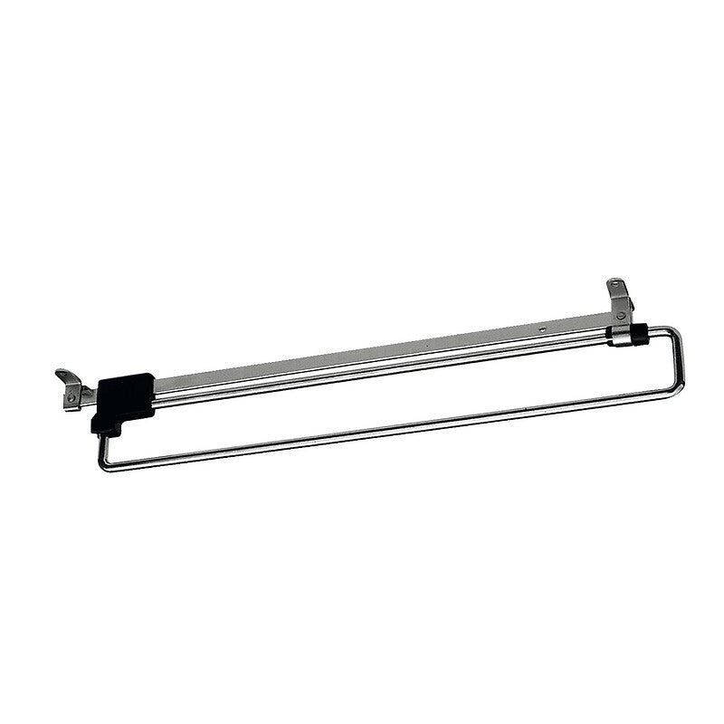 WSL-B sliding extendable hanger rack - length 300 mm - chrome/black. Explore our range of electrical and construction products at Nigeria-Materiels.com. We deliver quality and reliability.