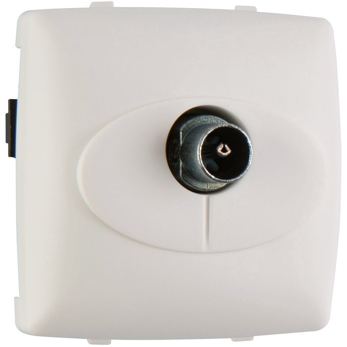 Single TV socket - male - - white - Ref.086140. Shop for premium plumbing and electrical products at Nigeria-Materiels.com. We deliver quality and reliability.