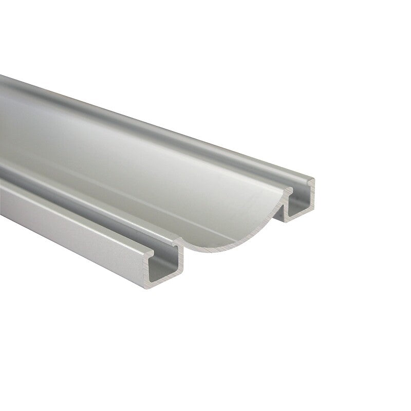 Palma low rail for sliding furniture doors, silver finish, length 3000 mm. Nigeria-Materiels.com offers a wide range of hardware and electrical products. Quality and affordability guaranteed.