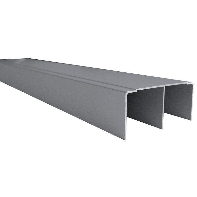 Palma high rail for sliding furniture doors, silver finish, length 3000 mm. Nigeria-Materiels.com provides top-notch electrical and construction materials. Your projects deserve the best.