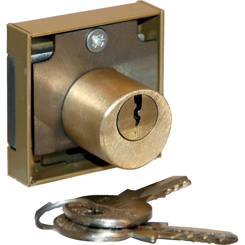 3-pin cylinder lock Ø 22 - 40 x 40 mm box - 2 keys - bronze finish - right. Nigeria-Materiels.com offers a wide range of hardware and electrical products. Quality and affordability guaranteed.