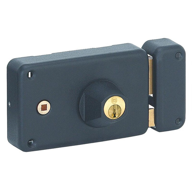 Horizontal round cylinder surface-mounted lock with left mortise. Nigeria-Materiels.com is dedicated to providing top-notch electrical and construction supplies. Shop with confidence and ease.