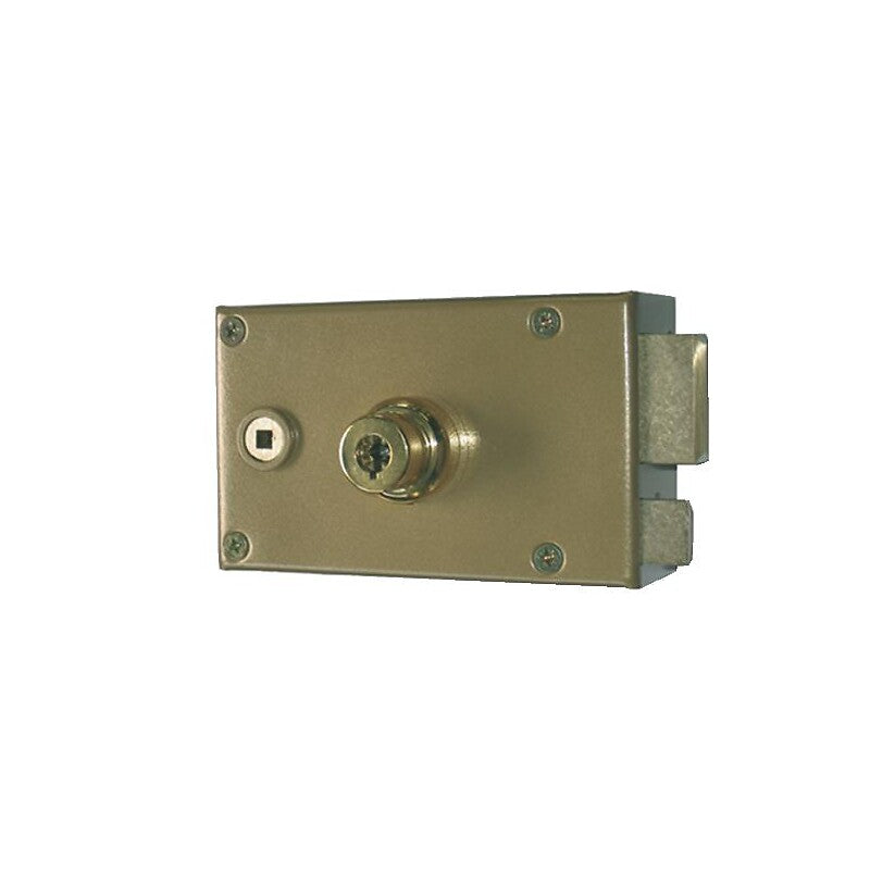 Horizontal surface-mounted lock with 6 mm mortise - Deadbolt and half-turn - Double pump 7 right-hand fins. Discover premium industrial and plumbing products at Nigeria-Materiels.com. We deliver excellence in every order.