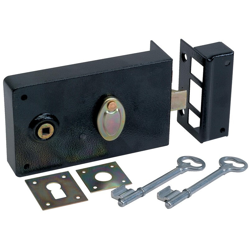 Horizontal mortise lock - Deadbolt and half-turn - With grooves - 603 right hand. Nigeria-Materiels.com offers high-quality plumbing and construction supplies. Trust us for all your project needs.