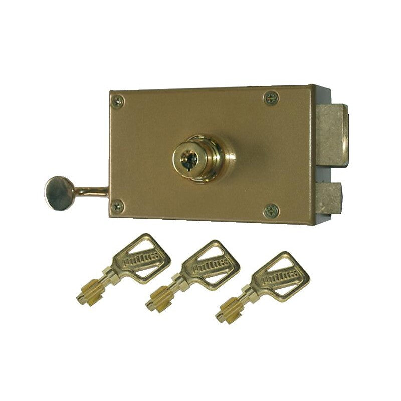 Horizontal surface-mounted pull lock - Deadbolt and half-turn - Double pump 7 right-hand fins. Nigeria-Materiels.com is dedicated to providing premium industrial and electrical supplies. Your satisfaction is our goal.