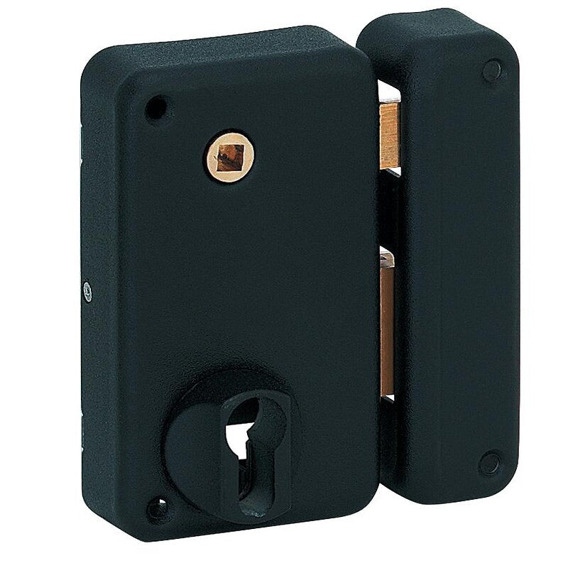 Vertical mortise lock - Deadbolt and half-turn - With European cylinder - Optimum right hand. At Nigeria-Materiels.com, we provide reliable and durable construction materials. Explore our wide range of hardware and industrial products.