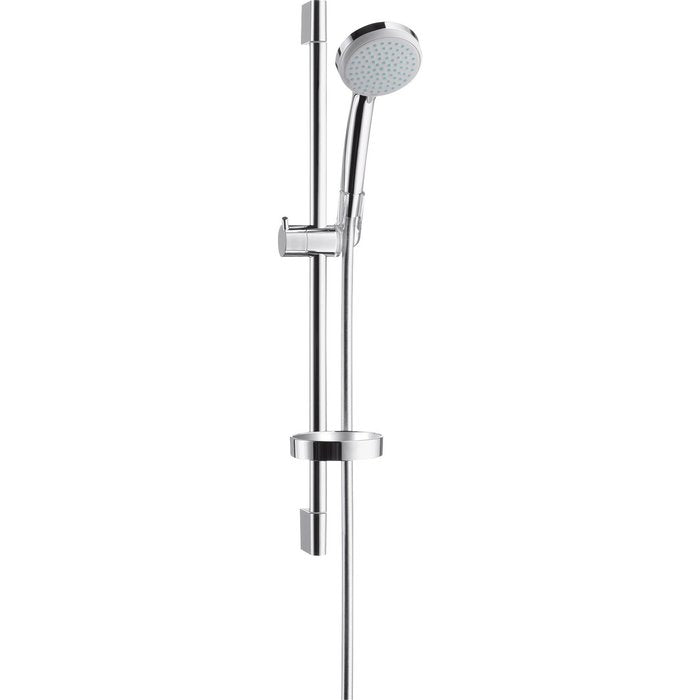 CROMA 100 Vario EcoSmart shower set with UNICA'C shower bar 65 cm D 22 mm and Isiflex'B flexible hose 1.60 m, chrome ref. 27776000. Nigeria-Materiels.com is your trusted partner for construction and industrial materials. Enjoy a seamless shopping experience with us.