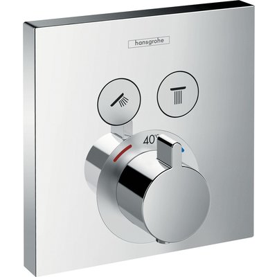 Finishing set for concealed ShowerSelect thermostatic mixer with 2 outlets ref. 15763000. Nigeria-Materiels.com offers a wide selection of electrical and construction products. Quality and affordability guaranteed.