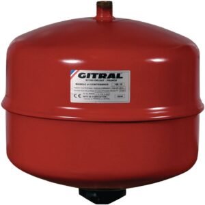 GITRAL expansion vessel with membrane 18 liters, setting 1.5 bars, Ref. MB18. Nigeria-Materiels.com is dedicated to providing premium industrial and plumbing supplies. Your satisfaction is our goal.