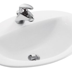 JACOB DELAFON PATIO 56 x 43 built-in washbasin with white top Ref. 0E4155-00. Find durable electrical and construction materials at Nigeria-Materiels.com. We are committed to excellence.