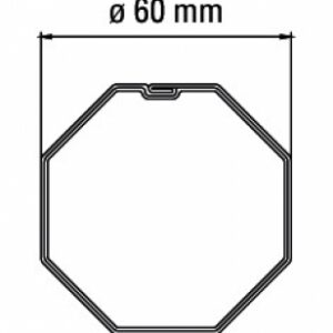 ADAPTER FOR 60 MM OCTAGONAL TUBE. Explore our extensive catalog of industrial tools and materials at Nigeria-Materiels.com. We deliver quality and reliability.