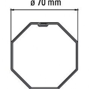 ADAPTER FOR 70 MM OCTAGONAL TUBE. Find the best construction and hardware materials at Nigeria-Materiels.com. We are your trusted partner.