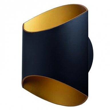 DECORATIVE INTERIOR WALL LIGHT "GLAM 250 V2" IP20 CL ​​I 12 W 3000°K 360 LM IRC>80 - BLACK/GOLD. Find durable electrical and construction supplies at Nigeria-Materiels.com. We are committed to your success.