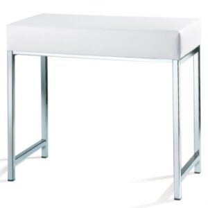 LEATHER BENCH - DW66 - L 60 CM - CHROME/WHITE. Nigeria-Materiels.com provides top-notch electrical and construction materials. Your projects deserve the best.