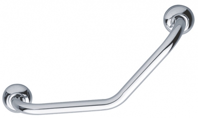 SYMMETRICAL GRAB BAR 135° - L: 20 X 20 CM, Ø 25 MM - CHROME NICKEL-PLATED BRASS. At Nigeria-Materiels.com, we provide reliable and durable construction materials. Explore our wide range of hardware and industrial products.