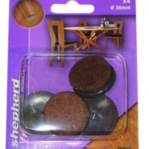 BLISTER PACK OF 4 BROWN PLASTIC NAILABLE FELT PADS Ø 30 MM. Nigeria-Materiels.com is your trusted source for plumbing and electrical supplies. Shop with confidence and ease.