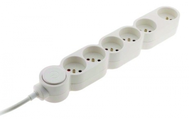 MULTI-SOCKET BLOCKS WITH SWITCH AND EXTRA-FLAT PLUG 6 SOCKETS 2P+T - WHITE. Nigeria-Materiels.com offers a wide selection of plumbing and electrical products. Quality and affordability guaranteed.