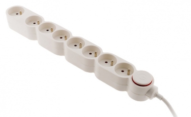 MULTI-SOCKET BLOCKS WITH SWITCH AND EXTRA-FLAT PLUG 8 SOCKETS 2P+T - WHITE. Nigeria-Materiels.com is your trusted partner for industrial and plumbing needs. Shop with us for reliable solutions.