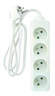 STANDARD MULTI-SOCKET BLOCKS WITHOUT SWITCH 4 PC +T 16 A CABLE H05VV-F 3G1MM2 1 METER 3680W-230V~ - WHITE. Shop for reliable construction and electrical supplies at Nigeria-Materiels.com. We are here to support your goals.