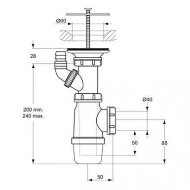 Ø60 DRAIN WITH GRID AND POLYPROPYLENE SIPHON - WITH WASHING MACHINE SOCKET. Shop for reliable construction and electrical supplies at Nigeria-Materiels.com. We are here to support your goals.