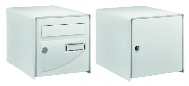 LETTER BOX O.T. PROBAT DF ELECTRO-ZINC PLATED STEEL SHEET WHITE 9016 DIM. LXHXP: 302X300X410 MM PTT LOCK. Nigeria-Materiels.com provides a comprehensive range of industrial and plumbing materials. Your satisfaction is guaranteed.