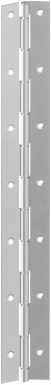 SINGLE PIANO HINGE PERCEEDED LEAF NICKEL-PLATED STEEL WIDTH 25 MM X LENGTH 2 M. Explore our extensive catalog of industrial tools and materials at Nigeria-Materiels.com. We deliver quality and reliability.