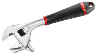 ADJUSTABLE WRENCH 101.10GR - OPENING 38 MM - REVERSIBLE JAWS - CHROME SHEATHED - LENGTH 255 MM. Shop for premium plumbing and electrical products at Nigeria-Materiels.com. We deliver quality and reliability.