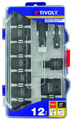 12-PIECE SET - 9 IMPACT SOCKETS Ø 8 TO 24 MM + 2 ADAPTERS + 1 EXTENSION - IMPACT. Nigeria-Materiels.com offers a comprehensive range of plumbing and industrial materials. Shop with us for reliable solutions.