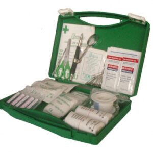 FIRST AID BOX - CONTAINS ALL THE ITEMS TO PREVENT THE RISKS OF THE JOB - FOR 5 PEOPLE. Find high-quality hardware and plumbing products at Nigeria-Materiels.com. We cater to both small and large-scale projects.