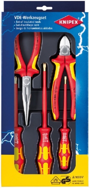 1000V INSULATED VDE TOOL SET - 3 SCREWDRIVERS, 1 CUTTING PLIERS, 1 HALF-ROUND NOSE PLIERS. Shop for premium plumbing and electrical products at Nigeria-Materiels.com. We deliver quality and reliability.