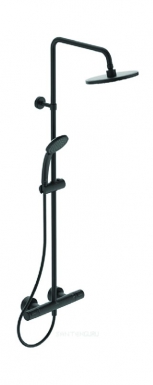 CERATHERM T25 THERMOSTATIC SHOWER COLUMN - MATT BLACK. Discover premium construction and electrical products at Nigeria-Materiels.com. We deliver quality and reliability.