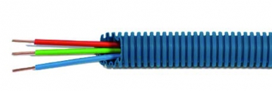 BLUE CORRUGATED BENDABLE CONDUIT Ø 20 WITH WIRES 1X1.5 NO / 3X2.5 BL/NO/VJ. Nigeria-Materiels.com offers a wide range of hardware and industrial supplies. Trust us for all your project needs.