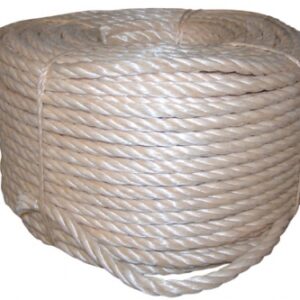 POLYPROPYLENE (PP) ROPE SECTION 6 MM 3 STRANDS BREAKING LOAD 590 DAN - 100 M ROUND. Nigeria-Materiels.com provides top-notch construction and industrial supplies. Your projects deserve the best.