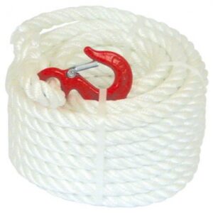 POLYPROPYLENE PULLEY ROPE Ø 20 MM - 4-PASS LOOP - SWIVEL LIFTING HOOK AND SAFETY LATCH - LG 25 M. Discover the best in plumbing and electrical supplies at Nigeria-Materiels.com. We provide reliable products for all your construction needs.