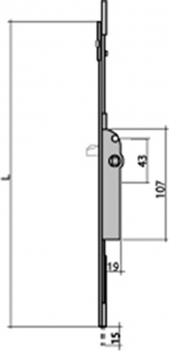 HEAD PLATE CREMONE F15 - LENGTH 729 MM - D 400 MM. Nigeria-Materiels.com is dedicated to providing premium construction and hardware materials. Your satisfaction is our priority.