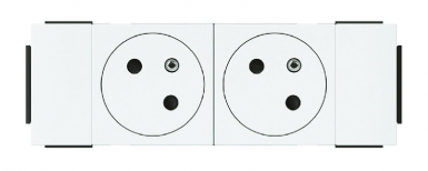 DOUBLE 2P+T SURFACE SOLUCLIP POWER SOCKET FOR MOSAIC TRUNKING WITH DIRECT CLIP 4 MODULES - WHITE. Nigeria-Materiels.com provides premium electrical and industrial materials. Your projects deserve the best.