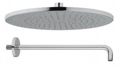 SHOWER KT062A01Q: SHOWER HEAD Ø 200 MM - SHOWER ARM L 350 MM. Nigeria-Materiels.com is your one-stop shop for electrical and hardware needs. Enjoy a seamless shopping experience.