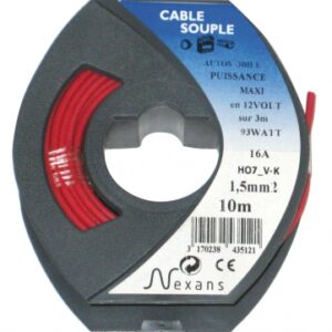 HO7V-K FLEXIBLE WIRE BARE COPPER CORE WIRED 1.5 MM2 RED - 10 M ROLL - PRICED PER PIECE. Shop for durable plumbing and electrical materials at Nigeria-Materiels.com. We are committed to your satisfaction.