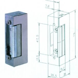 12 V REVERSIBLE ELECTRIC STRIKE WITH POWER FAILURE. Find the best construction and hardware materials at Nigeria-Materiels.com. We are your trusted partner.