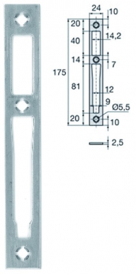 STAINLESS STEEL FLAT STRIKE DIM. 175 X 24 THICKNESS 2.5 MM. Nigeria-Materiels.com offers a wide selection of hardware and plumbing products. Get the best tools for your projects today.