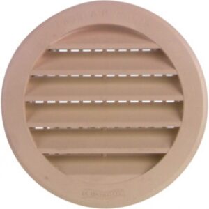 ROUND BUILT-IN VENTILATION GRILLE, PLASTIC, SAND, WITH INSERT, Ø INT. 94 MM, S = 70 CM2. Explore our range of electrical and industrial products at Nigeria-Materiels.com. We deliver excellence in every order.