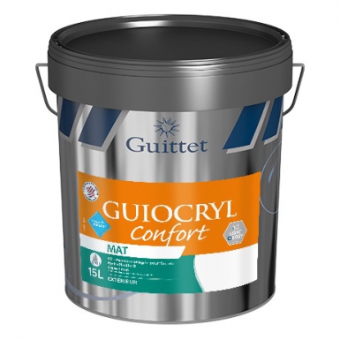 GUIOCRYL CONFORT - PROTECTION AND DECORATION OF FACADES - INTERIOR/EXTERIOR - MATT WHITE - 15 L. Nigeria-Materiels.com is your one-stop shop for construction and hardware supplies. Enjoy a seamless shopping experience.