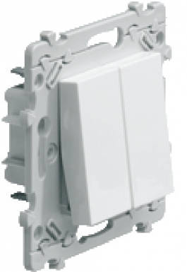 DOUBLE TWO-WAY SWITCH 10AX 250 V SANVIS CONNECTION - PURE WHITE COLOR. Nigeria-Materiels.com is the ultimate destination for construction and hardware products. Experience unmatched service and quality.