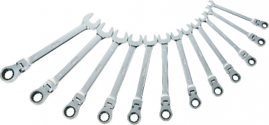 SET OF 12 ARTICULATED RATCHET COMBINATION WRENCHES 8 - 9 - 10 - 11 - 12 - 13 - 14 - 15 - 16 - 17 - 18 - 19 MM. Nigeria-Materiels.com offers a wide selection of hardware and plumbing supplies. Your satisfaction is guaranteed.