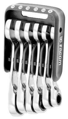 SET OF 6 RATCHET COMBINATION WRENCHES "467BSJP6PB" - 8-10-11-12-13-14 MM. Explore our collection of construction and plumbing products at Nigeria-Materiels.com. We deliver excellence in every order.