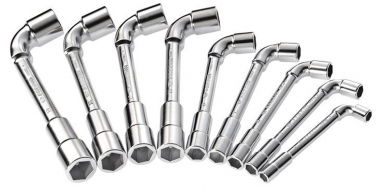 SET OF 9 PIPE WRENCHES - FROM 8 TO 19 MM - CHROME - COMPOSITION: 8-10-11-12-13-16-17-18-19 MM. Explore our collection of electrical and construction supplies at Nigeria-Materiels.com. We are your reliable partner.